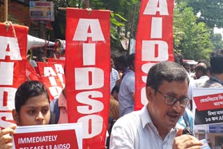 AIDSO Rally in Kolkata