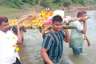 Body carried in flooded waters in Maharashtra