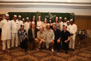 LOTR stars click pics with dabbawalas