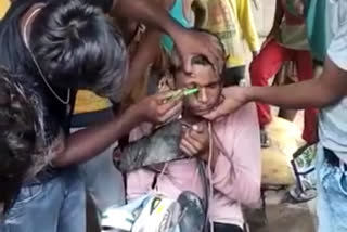 Miscreants, shave head of a man suspecting illicit affair, video went viral