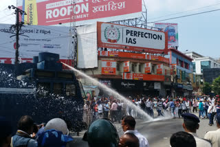 Lathi charge On Teacher