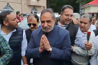 Congress leader Anand Sharma on Shimla visit