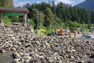 Flood in Bhajogi drain of Kullu