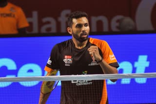 BWF WORLD CHAMPIONSHIPS  ലോക ബാഡ്‌മിന്‍റണ്‍ ചാമ്പ്യൻഷിപ്പ്  H S Prannoy beats Kento Momota  അട്ടിമറി വിജയവുമായി എച്ച് എസ് പ്രണോയ്  പ്രീക്വാട്ടറിൽ പ്രവേശിച്ച് എച്ച് എസ് പ്രണോയ്  എച്ച് എസ് പ്രണോയ്  കെന്‍റോ മൊമോട്ടയെ തോൽപ്പിച്ച് പ്രണോയ്  Badminton NEWS  പ്രണോയ്