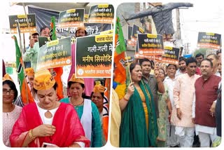 Delhi BJP protest