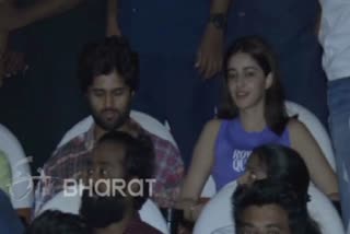 Actor Vijay Devarakonda watched Ligar movie with fans in Hyderabad theater