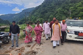 Tehri MP reached disaster-hit areas after five days