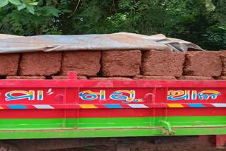 trucks were seized during the smuggling of stone