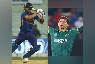 Virat Kohli interacts with injured Pakistan pacer Shaheen Afridi ahead of Asia Cup clash