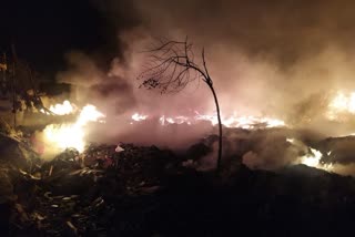 fire bursts in pvc scrap nangloi