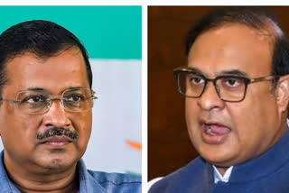 Tweet battle of CM Himanta and  Kejriwal