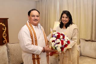 Mithali Raj meets JP Nadda