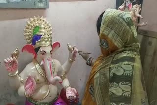 ssg women made ganesh idol in cuttack