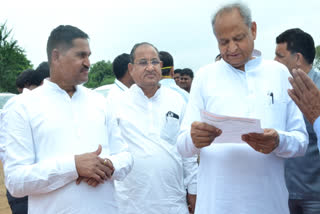 CM Gehlot visit flood affected areas of Karauli, targets Center on ERCP