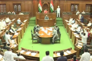 BJP MLAs hold mock Assembly session in Delhi, slam AAP govt over liquor "scam"