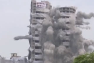 Supertech Twin Towers Demolished