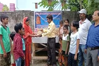 sculptors distribute clay idols for ganesh puja