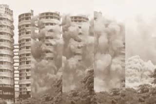 നോയിഡ  നോയിഡയിലെ ഇരട്ട കെട്ടിടങ്ങള്‍  TWIN TOWER DEMOLITION  TWIN TOWER DEMOLITION NOIDA  എക്‌സ്‌ക്ലൂഷന്‍ സോൺ  ഇരട്ട കെട്ടിടങ്ങൾ  ഇരട്ട കെട്ടിടങ്ങൾ എക്‌സ്‌ക്ലൂഷന്‍ സോൺ  നോയിഡ  ഗതാഗത നിയന്ത്രണം നോയിഡ  മേൽനോട്ടം നോയിഡ