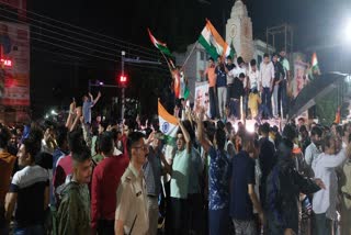 Celebration in Raipur on India victory