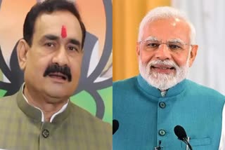 Narottam Mishra and PM Modi