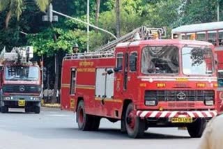 Fire near petrol pump in Paral