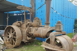 British era road roller found in Patna Collectorate
