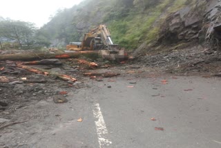 Gangotri-Yamunotri Highway due to rain and landslides