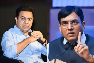 KTR and Mansukh Mandaviya Twitter War