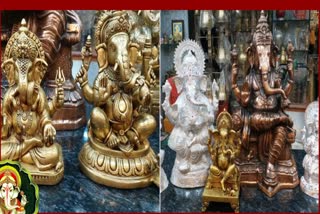 Metal Ganesha Idols