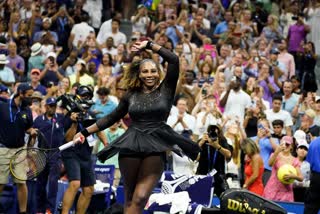 US Open  Serena Williams beat Danka Kovinic  Serena Williams  serena williams retirement  സെറീന വില്യംസ്  യുഎസ്‌ ഓപ്പണ്‍  യുഎസ്‌ ഓപ്പണില്‍ സെറീന രണ്ടാം റൗണ്ടില്‍