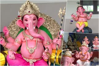 ganesh chaturthi 2022  kasaragod native make ganesh idols  ganesh idols  vinayaka chaturthi  വിനായക ചതുർഥി  ഗണപതിയുടെ വിഗ്രഹങ്ങള്‍  ഗണപതി വിഗ്രഹം നിര്‍മാണം  ഗണേശോത്സവം വിഗ്രഹ നിർമാണം  കാസര്‍കോട് ജില്ല വാര്‍ത്തകള്‍  കാസര്‍കോട് ഗണപതി വിഗ്രഹം നിര്‍മാണം  kasaragod ganesh idols making  ganesh chaturthi celebrations