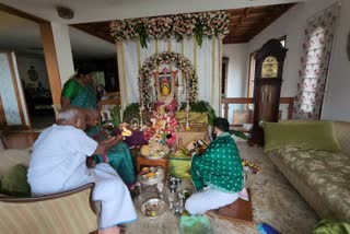 Former Prime Minister HD Deve Gowda performed Gauri Puja