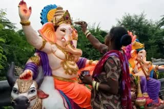 Ganesh idols for sale vandalised in Raipur