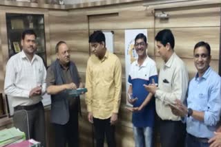 Indore Blind student got job