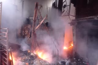 Fire broke out at shop in buxar