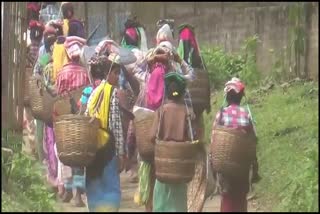 Tea workers protest demanding rights