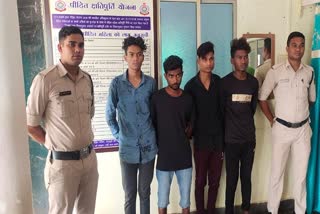 five thieves caught in bilaspur