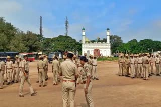 ಈದ್ಗಾ ಮೈದಾನದ ಸುತ್ತಮುತ್ತ ಪೊಲೀಸ್​ ಸರ್ಪಗಾವಲು