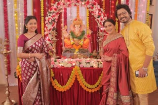 Ganapati Bappas arrival in marathi serials