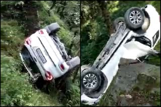 Rana Gurjit Singh car fell into a ditch in solan