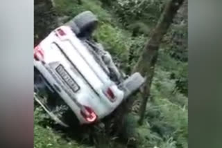 Congress MLA Rana Gurjit Singh's car fell into a ditch in Solan, MLA injured