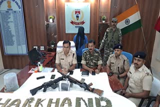 Chatra TSPC Naxalite Veerappan arrested with weapons