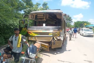 Bus collided with truck in Kanker