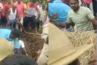 Villagers buried dead body