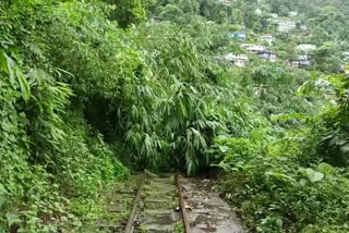 Darjeeling Toy Train Service disrupted due to Landslide