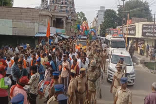 விநாயகர் ஊர்வலத்தில் திமுக அரசை கண்டித்து இந்து முன்னணியினர் கண்டன முழக்கம்