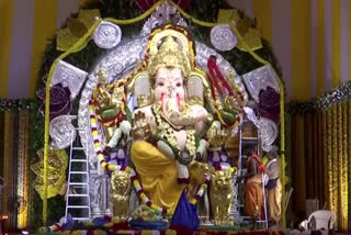 Lord Ganesh idol adorned with 66 kg of Gold & 295 kg of Silver in Mumbai