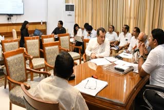 Haryana Deputy CM review meeting