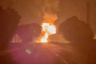 More Than Hundred Gas Cylinders Explode in Andhra Pradesh After truck Caught Fire