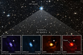 NASA  1st direct image of exoplanet  outside our solar system  astronomers  James Webb Space Telescope  HIP 65426 b  coronagraph  space treasure  ജെയിംസ് വെബ് ബഹിരാകാശ ദൂരദർശിനി  ജെയിംസ് വെബ്  നാസ ജെയിംസ് വെബ്  കൊറോണഗ്രാഫ്  സൗരയൂഥത്തിന് പുറത്തുള്ള ഗ്രഹം